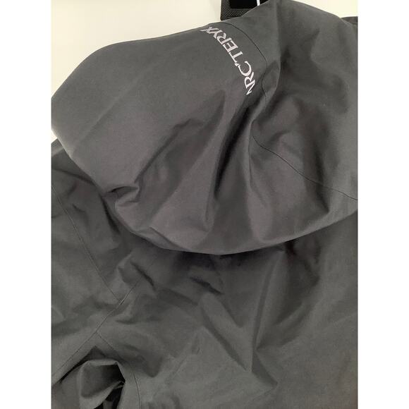 Arc'teryx Women's Large Black Beta Down Parka Coat Hooded Zip Up Outdoor HR4-32 - Picture 10 of 12